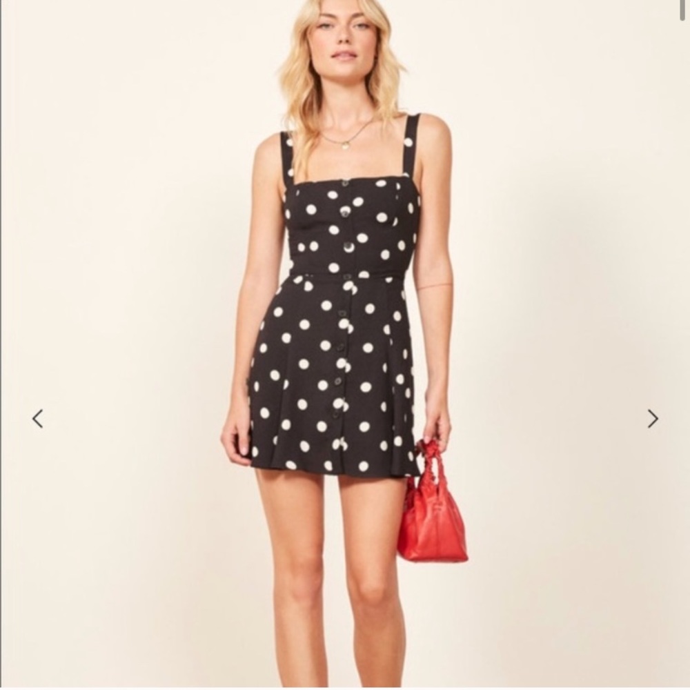 Reformation Jessa Polka Dot Dress Sz 2